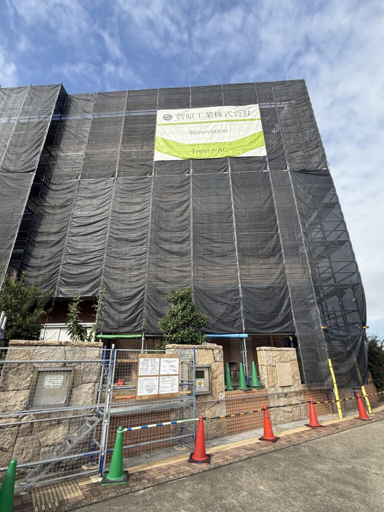 建築工事の現場