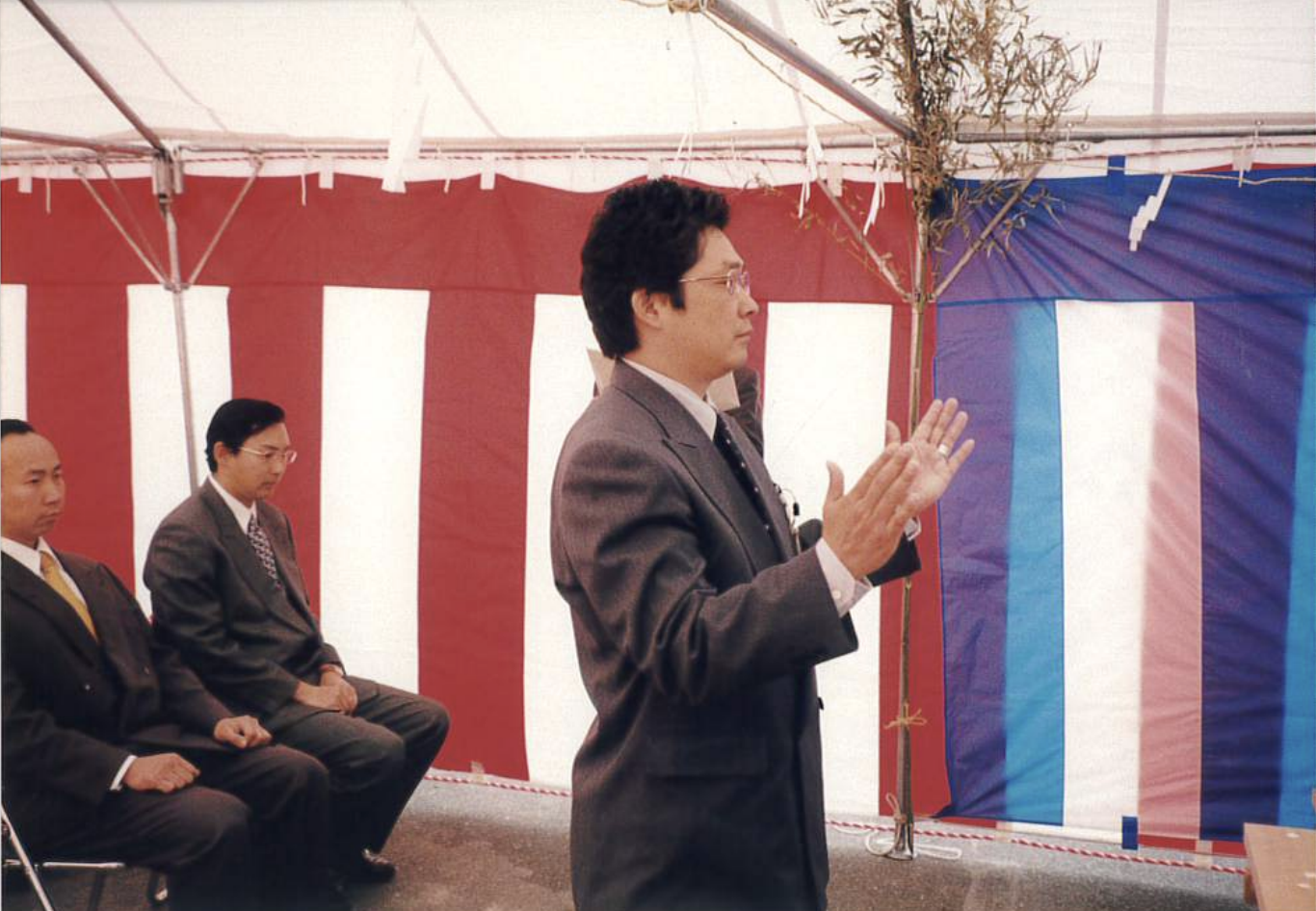 代表交代時の記録写真