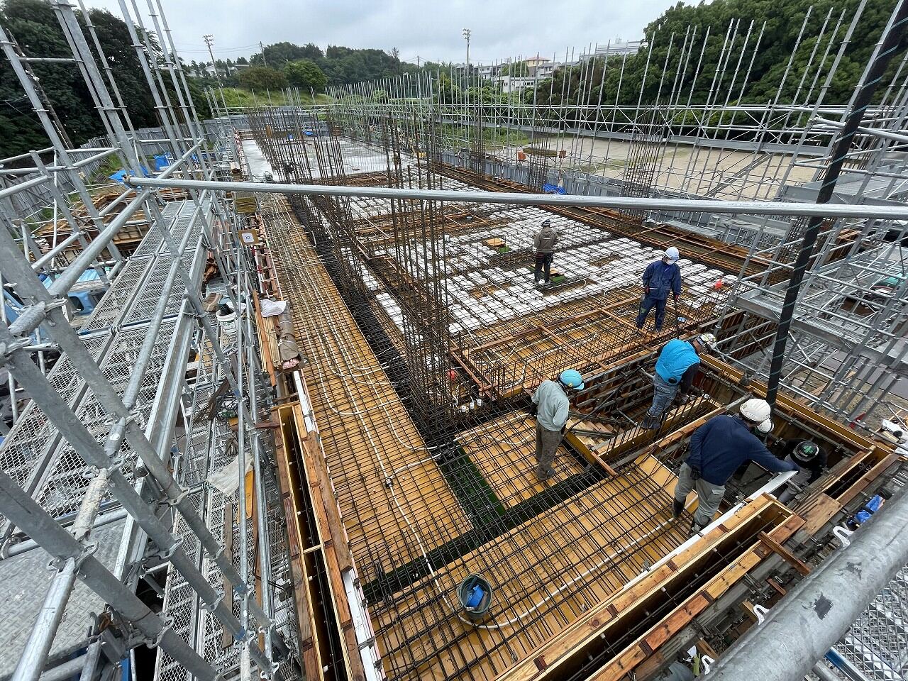 建築工事の施工現場